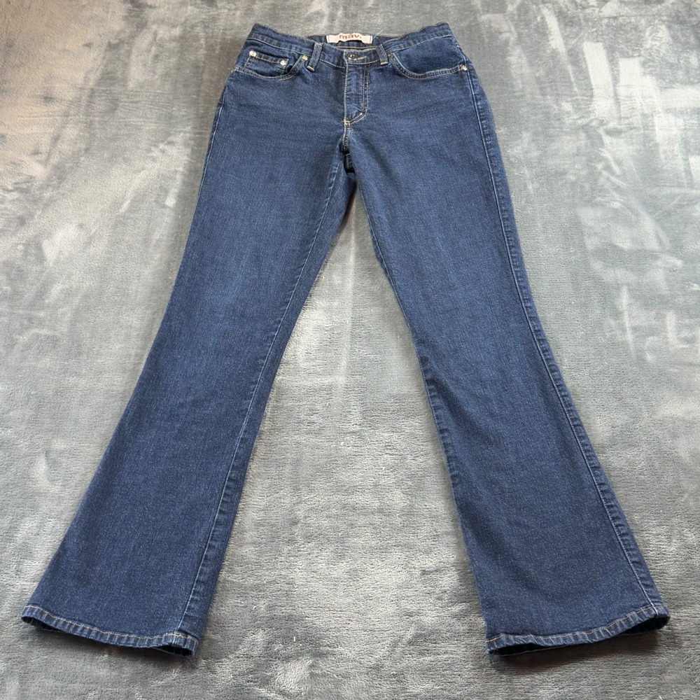 Mavi Molly Flare Jeans Women 26/33 Dark Wash Low Rise Zip Fly 136 Molly